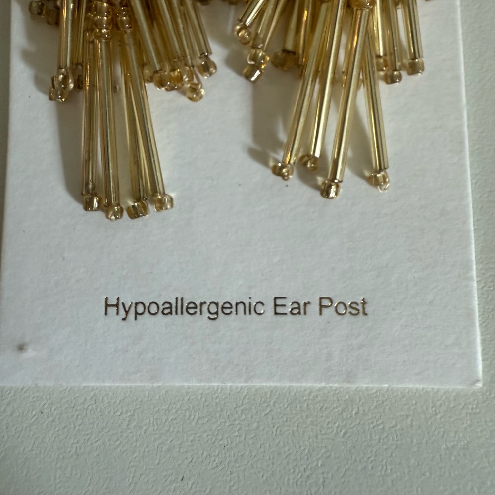 J. Crew Gold Tassel Earrings - Picture 2 of 5